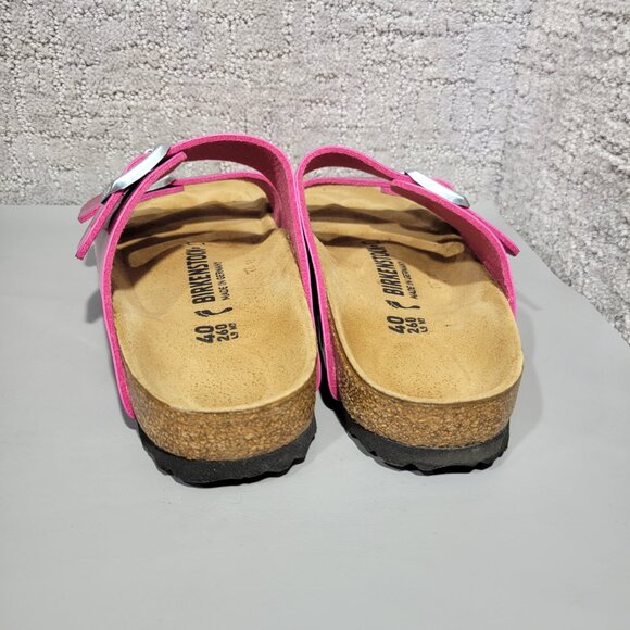 Birkenstock Arizona Unisex Size US L9 M7 Metallic Pink Birko-Flor Slip On Sandal - Picture 5 of 15